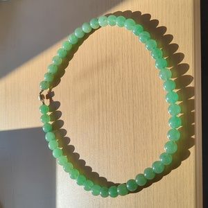 Jade bead necklace